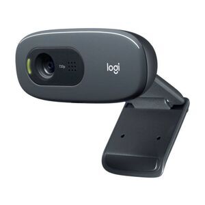 Logitech -  C270 3.0MP Webcam - Black Black